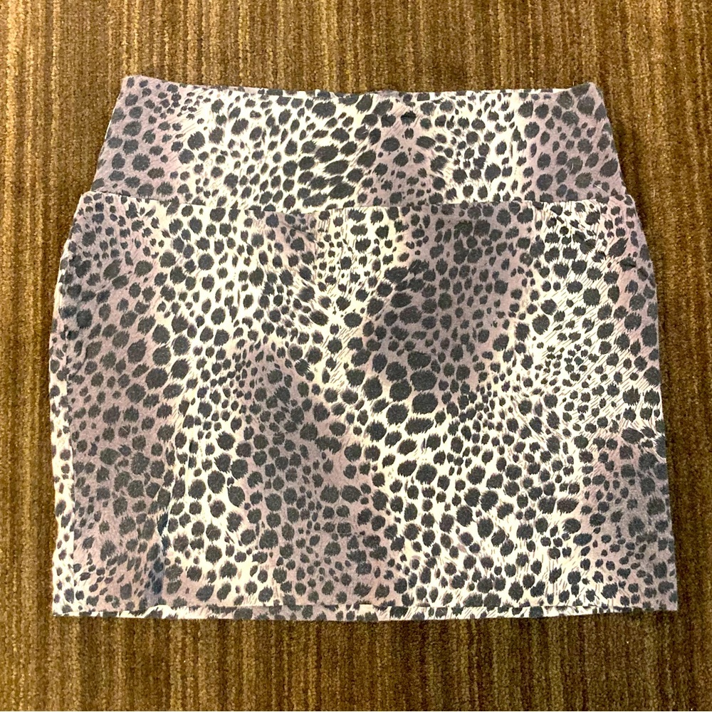 Wet Seal Size Small Animal Print Mini Skirt
